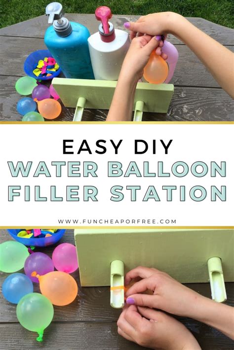 Diy Water Balloon Filler Station Easy For Kids Fun Cheap Or Free