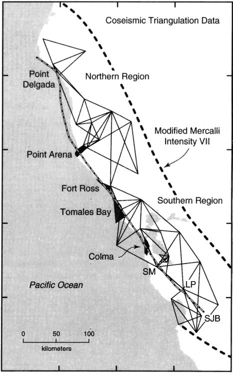 Volcanoes with ice near the peak, or crater lakes can cause devastating mud flows as the water mixes with loose ash. Region of the April 18, 1906, San Francisco earthquake. The 1906... | Download Scientific Diagram