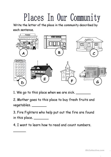Cit In The Community Worksheet