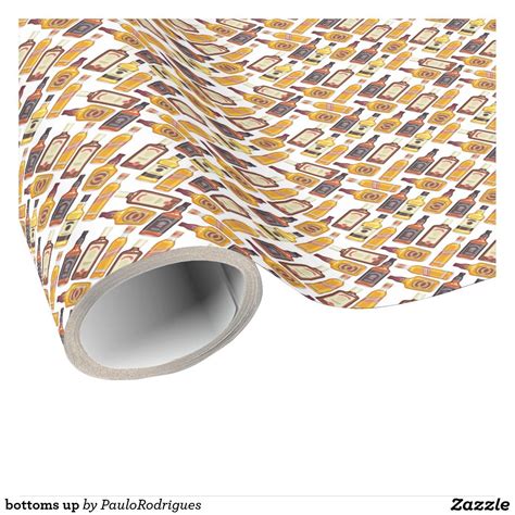 Bottoms Up Wrapping Paper Wrapping Paper Wraps Zazzle Posters