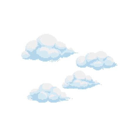 Cloud Clouds Pixelated Kawaii Sticker By Boyfandom