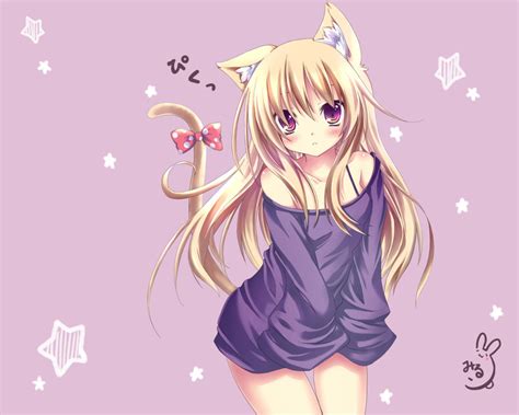 38 Anime Cat Girl Wallpaper
