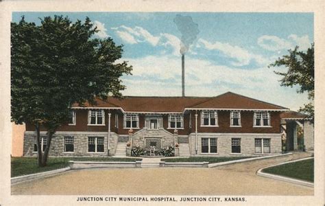 Junction City Municipal Hospital Kansas Postcard