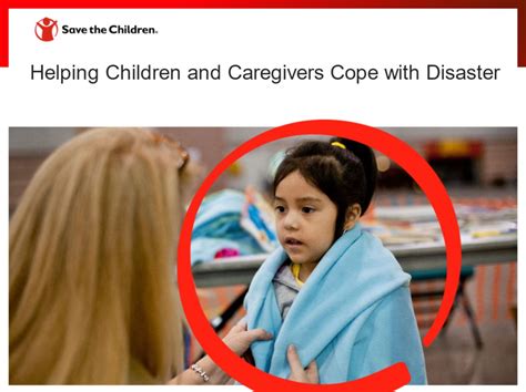 Helping Children And Caregivers Cope With Disaster Rcrc Toolbox