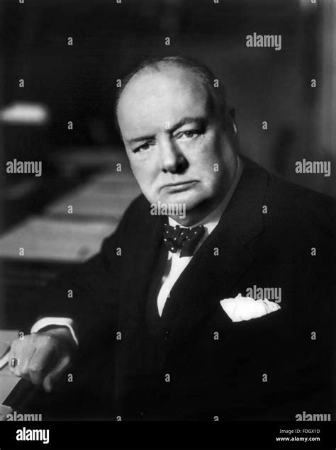 Archival Photo Of Sir Winston Churchill Black And White Stock Photos