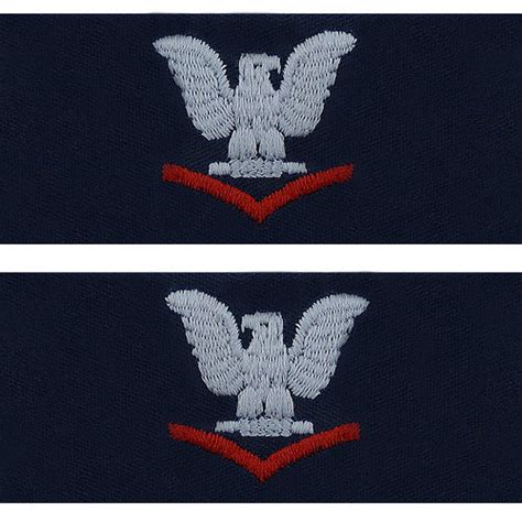 Navy Embroidered Coverall Collar Insignia Rank Usamm