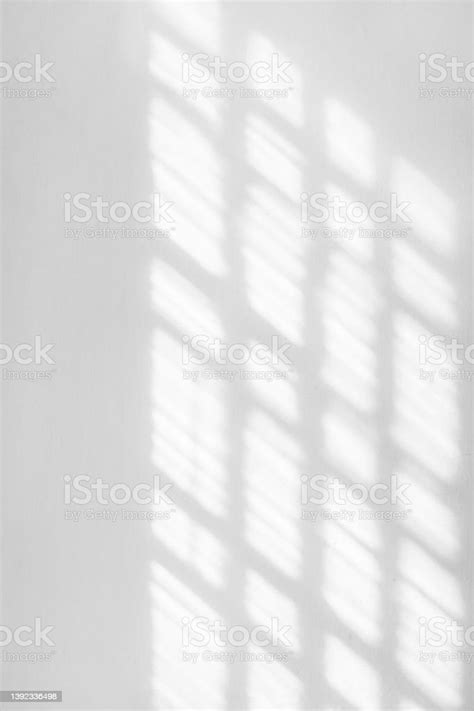 Window Shadow Overlay On A White Wall Background Stock Image