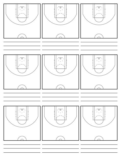 Template For Basketball Plays Printable Kids Entertainment