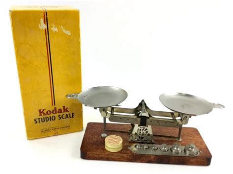 Lot Vintage Kodak Studio Scale W Original Box