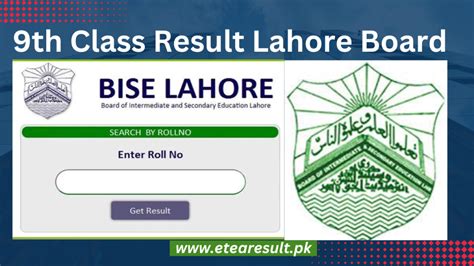 9th Class Result Lahore Board 2023 Gazette Download