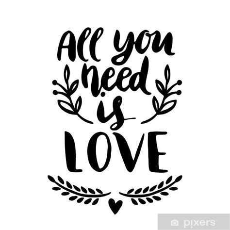 Póster All You Need Is Love Pixers Es