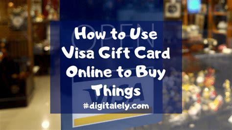 If your card isn't activated yet, call the number on the sticker in front of your card. How to Use Visa Gift Card Online to Buy Things