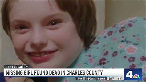 Body Of Missing Girl Found In Charles County Nbc Washington Youtube
