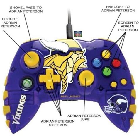 Adrian Peterson Nfl Xbox Controller Special Edition Xbox Controller