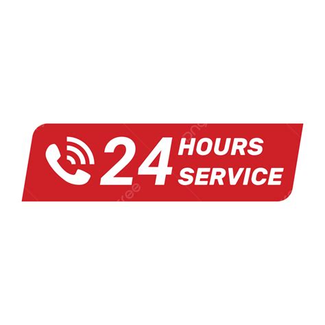 24 Hours Service 24 Hour Service Hotline Png And Vector With