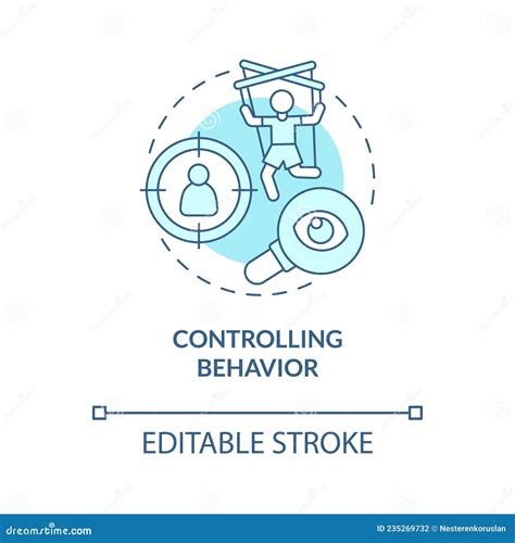Constant Controlling Concept Icon Stock Vector Illustration Of Drawing Domination 235269732