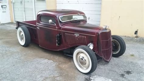 1935 Ford Pickup Truck Chopped Channeled Hot Rat Rod For Sale In