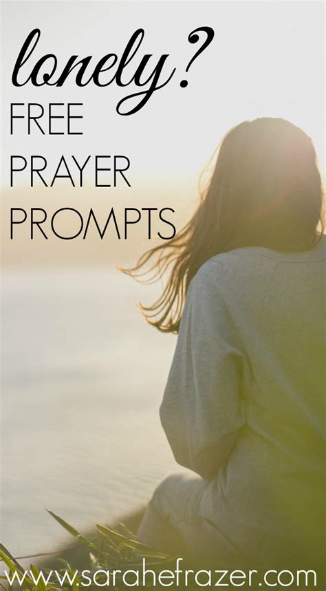 Lonely Prayer Prompts Sarah E Frazer