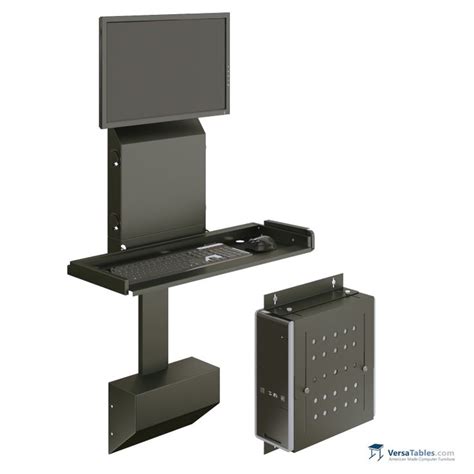 Electroslim Wall Mount Computer Station Eswmcs Series By Versa Tables