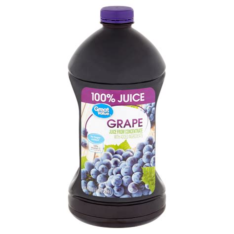 Great Value Grape 100 Juice 96 Fl Oz