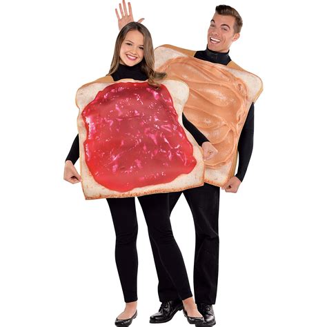 Adult Peanut Butter And Jelly Duo Halloween Couples Costume Funny Food