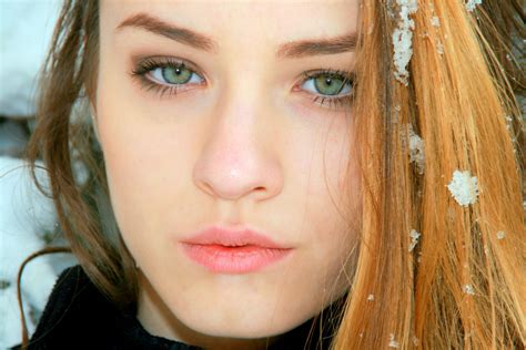 Free Images Snow Winter Girl Model Blonde Facial Expression Lip Hairstyle Smile