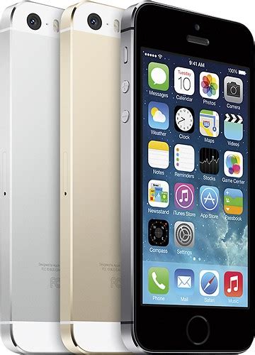 Best Buy Apple Iphone 5s 32gb Cell Phone Silver Verizon Wireless