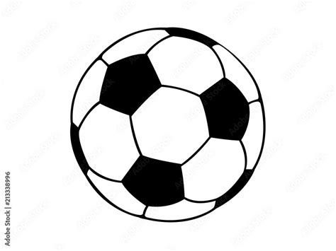 Football Soccer Ball Vector Stock Vector Adobe Stock