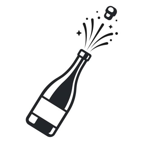 Champagne Bottle Popping Illustrations Royalty Free Vector Graphics