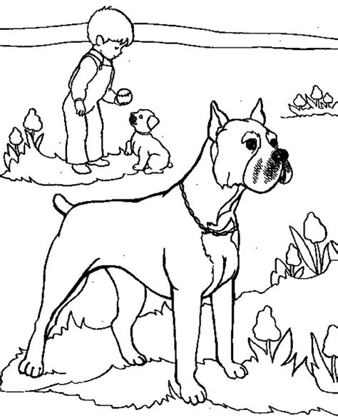 Hi there everyone , our most recent coloringpicture that you canhave some fun with is silly face boxer dog coloring pages, listed in boxer dogcategory. Boxer Dog Keeper His Master Safe Coloring Pages : Best ...