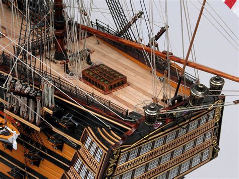 The Ship Model Of Hms Victory In The Scale Of 1100 From The Kit Of The