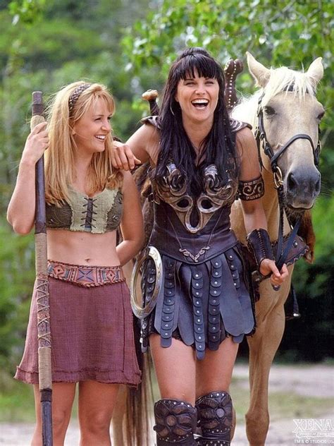 lucy lawless and renée o connor two inseparable girls in xena warrior princess victoriarud