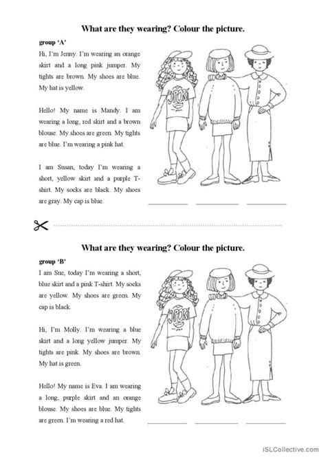 What Are They Wearing Today English Esl Worksheets Pdf Doc