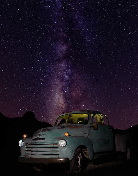 Classic Truck Under The Milky Way Photograph By James Sage Fine Art