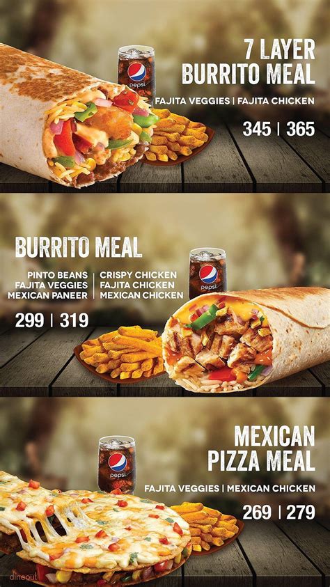 Menu of Taco Bell, Panjagutta, Hyderabad | Dineout