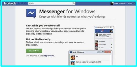 Facebook Desktop Messenger Windows 7 Version Free Download