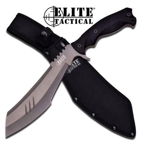 Elite Tactical 15 Inch Fixed Blade Combat Machete Knife Ti