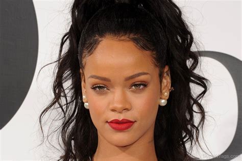 Rihanna Red Lips Super Wags Hottest Wives And Girlfriends Of High