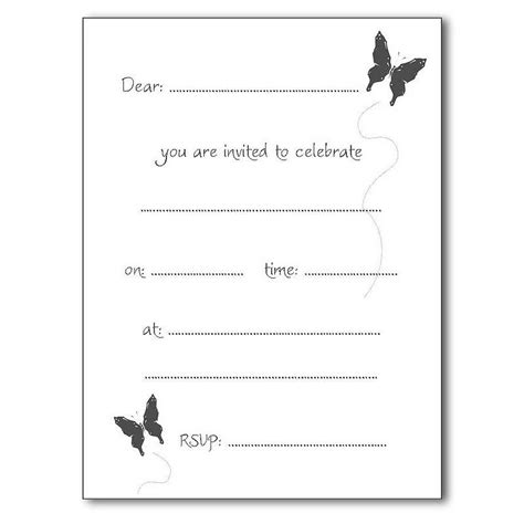 party invitation list template
