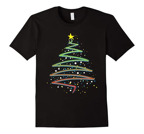 cool christmas tree shirt with xmas lights and star t shirt anz anztshirt