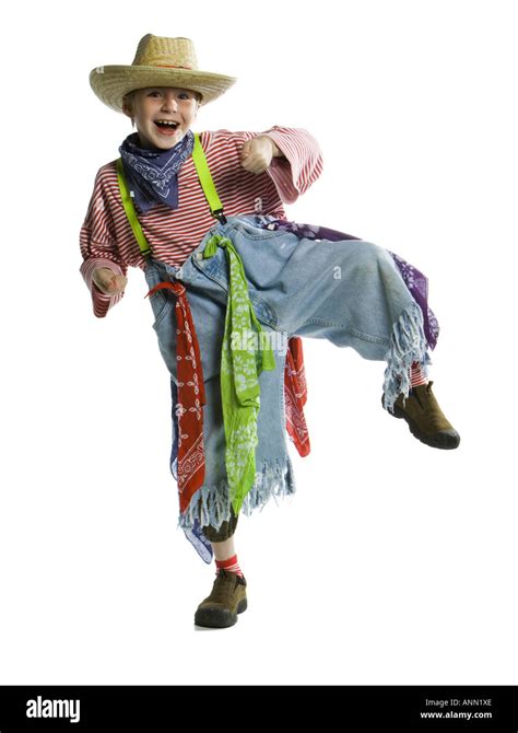 Portrait Of A Boy Wearing A Rodeo Clown Costume Stock Photo Alamy