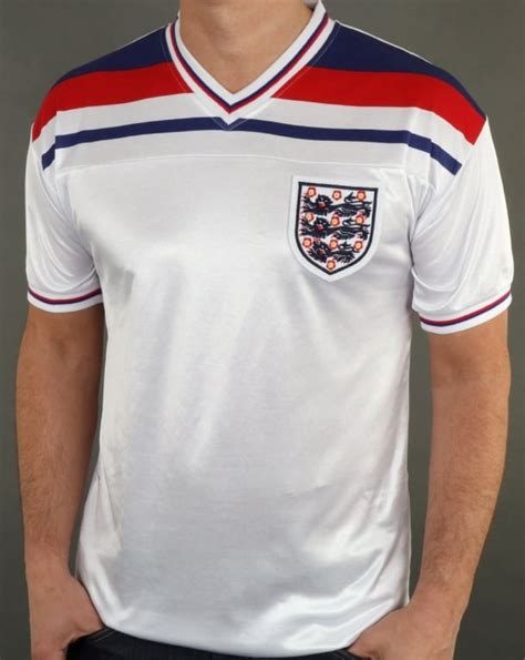England Football Shirt 1982 Manchester City Home Football Shirt 1982