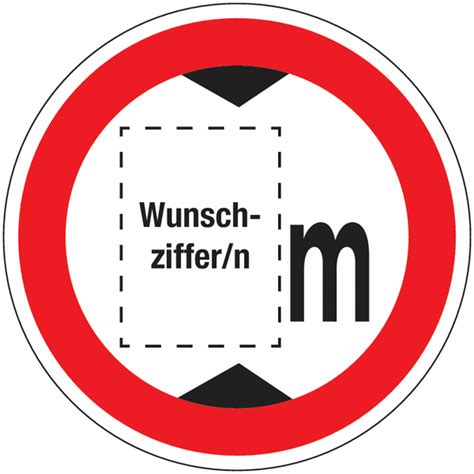 Fahrverbot Für über Meter Hohe Fahrzeuge Verkehrszeichen Mit