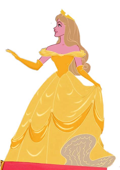 Aurora In Belle S Dress Disney Princess Fan Art Fanpop