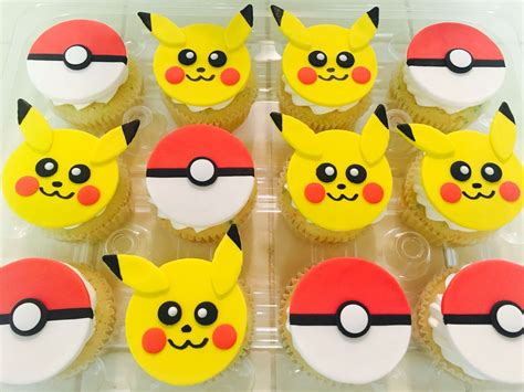 Pokemon Cupcakes Pokemon Themed Party Pokemon Birthday Pokemon