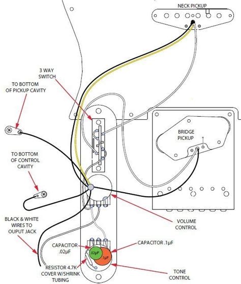 Telecaster 3 pickup wiring diagram from www.northwestguitars.co.uk. Fender Vintage Noiseless Telecaster Neck Pickup 3 Wires With White Neck Wire Wiring Diagram