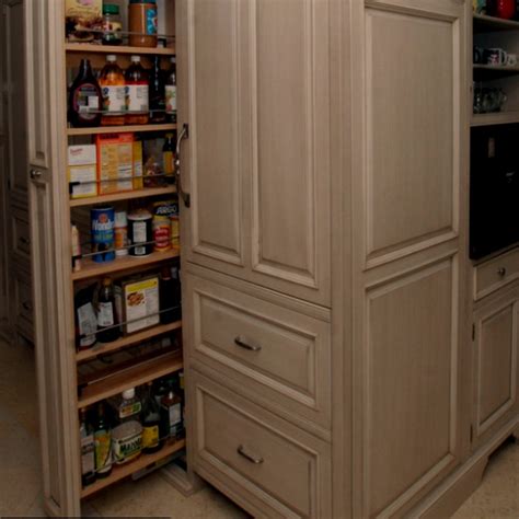 Is the perfect choice for storing those tall objects that just don't fit anywhere else. Skinny roll out cabinet | Slide out shelves, Tall cabinet ...