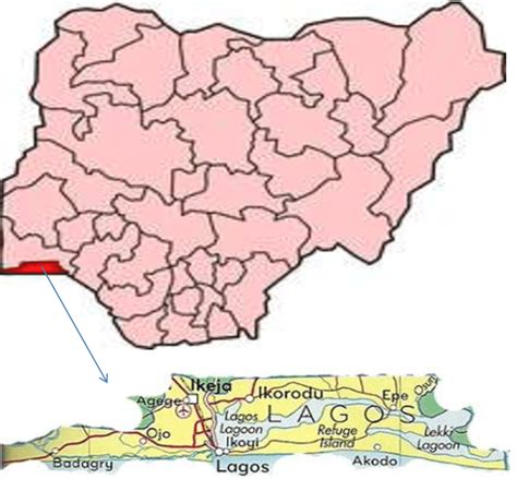 To find a location type: Map of Lagos State showing the 20 Local Government Areas | Download Scientific Diagram