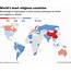 Map These Are The World’s Least Religious Countries  Washington Post
