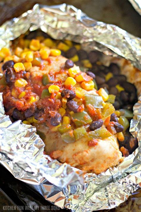 Cut chicken into thin slices. Grilled Santa Fe Chicken in Foil Packets - a delicious ...